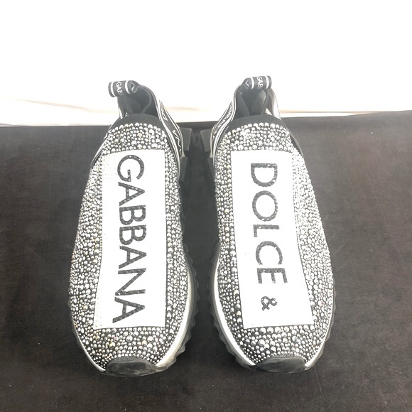 Dolce & Gabbana Other - Dolce & Gabbana sorrento crystal- embellished logo knit sneaker
